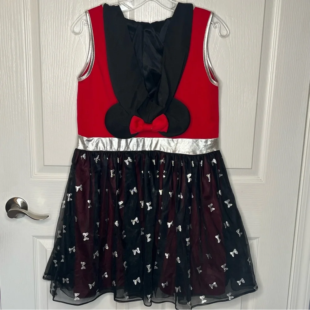 Disney Minnie Mouse Hooded Dress Girls Size XL 14 16 Halloween Costume